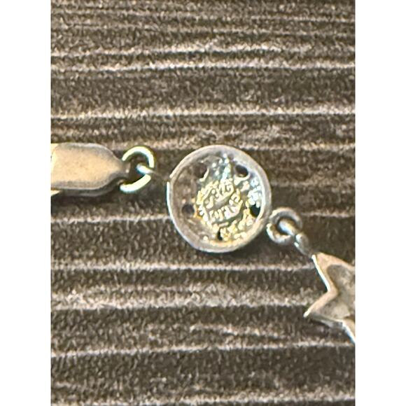 Vintage 925 Sterling Silver Seashell, Starfish, & Sand Dollar Charm Bracelet - Picture 3 of 4